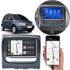 Imagem de Kit Multimídia Carplay Fiat Idea 2013-2016 7 Pol MP5 Touch-screen + Câ
