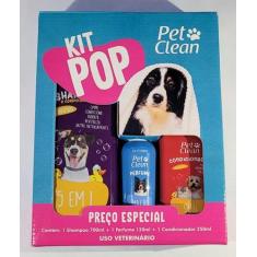 Imagem de Kit Pop PetClean Shampoo 5x1 + Condicionador + Perfume Pet - Pet Clean