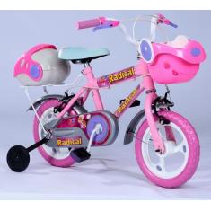 Imagem de Bicicleta aro 12 infantil rosa jumbobaby