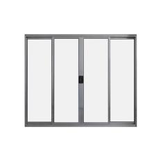 Imagem de Janela De Correr 4 Folhas S/ Grade Aluminio Brilhante 1.00 X