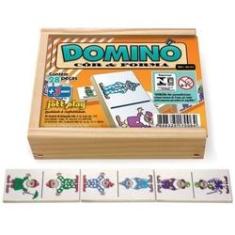 Imagem de Brinquedo Educativo Dominó Cor E Forma 28 Peças - Jottplay