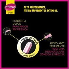 Imagem de Absorvente Interno Intimus Sport Médio Com Aplicador 8 Unidades