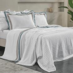 Imagem de Jogo de Cama King Altenburg Algodão Lux 200 Fios Versalhes Branco