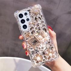 Imagem de Strass capa de telefone caso para samsung galaxy s24 s23 s22 ultra s21 plus s20 fe nota 20 10 plus s10, estilo3, para galaxy s10 plus