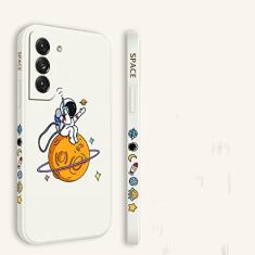 Imagem de Astronaut Phone Case para Samsung Galaxy S21 S20 FE S10 Note 20 10 Ultra Plus A72 A52 A42 A32 A71 A51 A41 A31 A21S Cover, White2, For S21Ultra