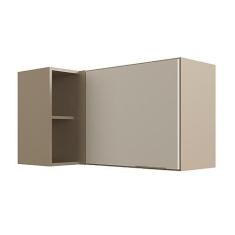 Imagem de Armário Aéreo de Canto Reto para Cozinha 1 Porta Carol Mocca/areia