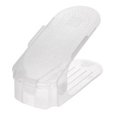 Imagem de Kit 10 Organizadores transparente de sapato, saltos e tênis com regula