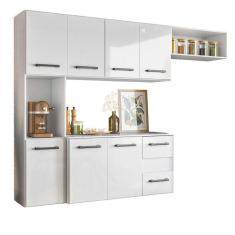 Imagem de Cozinha Completa Supensa Juliete 7 portas e 2 gavetas Branca Nicioli
