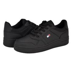 Imagem de Tommy Hilfiger Tênis masculino Krane, Preto/Preto 002, 38