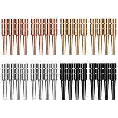 Imagem de 32Pcs Metal Cribbage Pegs em quatro furos de encaixe 1/8, pinos de metal premium com um design cônico para o jogo de tabuleiro tradicional de Cribbage