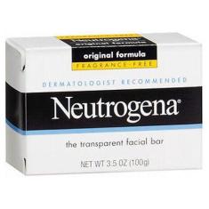 Imagem de Sabonete em barra facial transparente Neutrogena sem fragrância 3,5 oz
