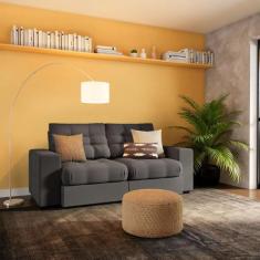 Imagem de Sofá 3 Lugares Retrátil E Reclinável Annecy Suede Castanho - Mobly