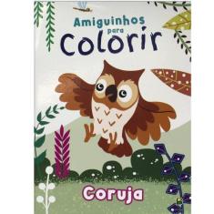 Imagem de Livro - Amiguinhos para Colorir: Coruja
