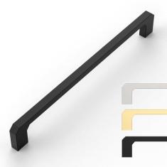 Imagem de 9BUILD Pacote com 10 puxadores de armário de 7,5 polegadas preto fosco puxadores de armário de cozinha ferragens de armário puxadores de cozinha pretos puxadores de gaveta puxadores de cozinha