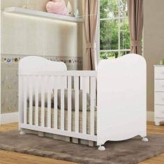 Imagem de Berço Americano 100% MDF Uli Móveis Peroba Branco Brilho