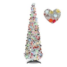 Imagem de Árvore de Natal xba, enfeites de 5 pés com 90 decorações coloridas