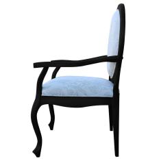 Imagem de Kit 02 Poltronas Decorativas Sala de Estar Base Madeira Maciça Adrie Sarja Bege/ Fosco - Gran Belo