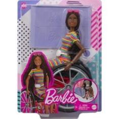 Imagem de Barbie Fashionista Negra com Cadeira de Rodas GRB94/GRb94 - Mattel