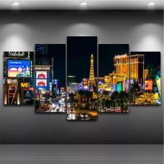 Imagem de Quadro Mosaico Las Vegas 5 Peças 1,20x0,70cm  LV 01