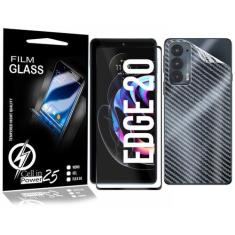 Imagem de Película Carbono + Película Vidro 3D Moto Edge 20 Xt2143-1  - Cell In