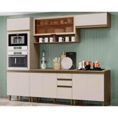 Imagem de Cozinha Modulada Henn Connect 7 Peças (2 Aéreos+2 Balcões+1Paneleiro+2