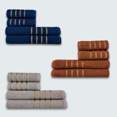 Imagem de Jogo De Toalhas 12 Peças Coleção Dubai 100% Algodão Br+mr+cz