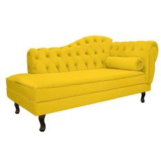 Imagem de Diva Recamier Diana 185cm Lado Esquerdo Corano - Doce Sonho Móveis Preto