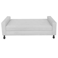 Imagem de Recamier Calçadeira Sofá Dama  1,95 Cm King Size Baú Quarto Sala Suede