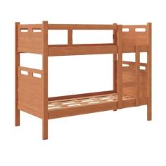 Imagem de Beliche Vira Duas Camas Solteiro Jaspe MDF Cor:Nature