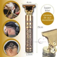 Imagem de Máquina cabelo aparador desenho recarregável bivolt profissional - MAQ
