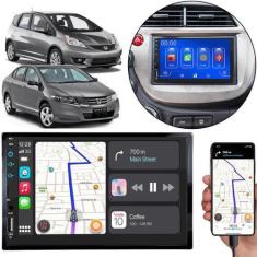 Imagem de Multimídia 7 Polegadas Fit 2004 A 2012 City 2009 A 2014 Android-Auto M
