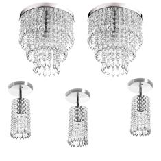 Imagem de Kit 2 Lustre Cristal Acr.Manucrillic + 3 Lustre Clearcrillic