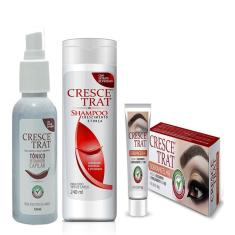 Imagem de Crescetrat Tônico, Shampoo E Crescetrat Sobrancelhas