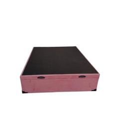 Imagem de Cama Box Baú Casal Blindado Suede Rosé