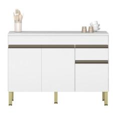 Imagem de Balcão Para Cozinha Com Tampo E Com 3 Portas Chester Supremo - Mais De