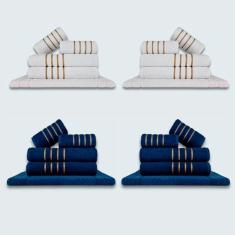 Imagem de Jogo De Toalhas 20 P? S Cole??O Montreal 100% Algod? O Br + az