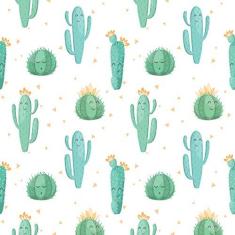 Imagem de Papel de Parede Cactos Verde  2,70x0,57m