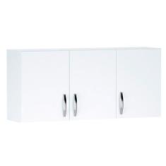 Imagem de Armário Aéreo 3 Portas 120 Cm Branco 302 Ajl Móveis