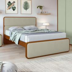 Imagem de Cama Casal em Mdp/mdf 207x110cm Loop Frassino