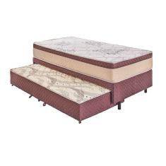Imagem de Cama Box Solteiro C/ Auxiliar Ibiza 88x188x65cm - Gazin