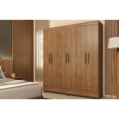 Imagem de Guarda Roupa Solteiro 6 Portas e 2 Gavetas Verso Amêndola Touch - Demóbile