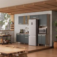 Imagem de Armário De Cozinha Completo Com Balcão 261X208cm Fit Nicioli