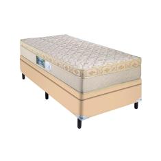 Imagem de Cama Baú Bege Arezzo Solteiro Molas Ensacadas Portobel
