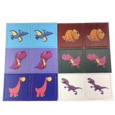 Imagem de Jogo Da Memória Infantil, Brinquedo Com Tema De Dinossauros 54 Cartas