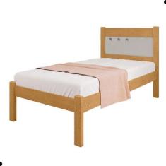 Imagem de Cama de Solteiro Flex Bilac Com Colchão Naturalle Off White - CasaH