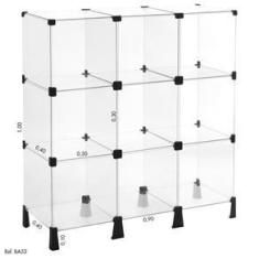 Imagem de Balcão de Atendimento Modular em Vidro - 0,90 x 1,00 X 0,40