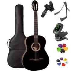 Imagem de Violão Acústico Giannini Clássico Nylon N-14 BK + KIT2CI