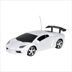 Imagem de Carrinho de Controle Remoto Alto Show Esportivo Branco - CKS