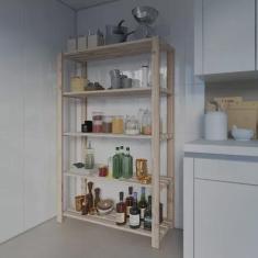 Imagem de Balcão c/ Rodinhas Quarto Cozinha Lavanderia Multiuso