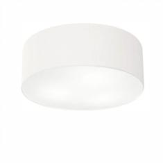 Imagem de Plafon Cilíndrico Md-3014 Tecido 50X15cm Bivolt Branco